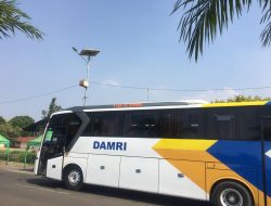 Bus Damri Jurusan Bandara Ada di Transera Waterpark Harapan Indah